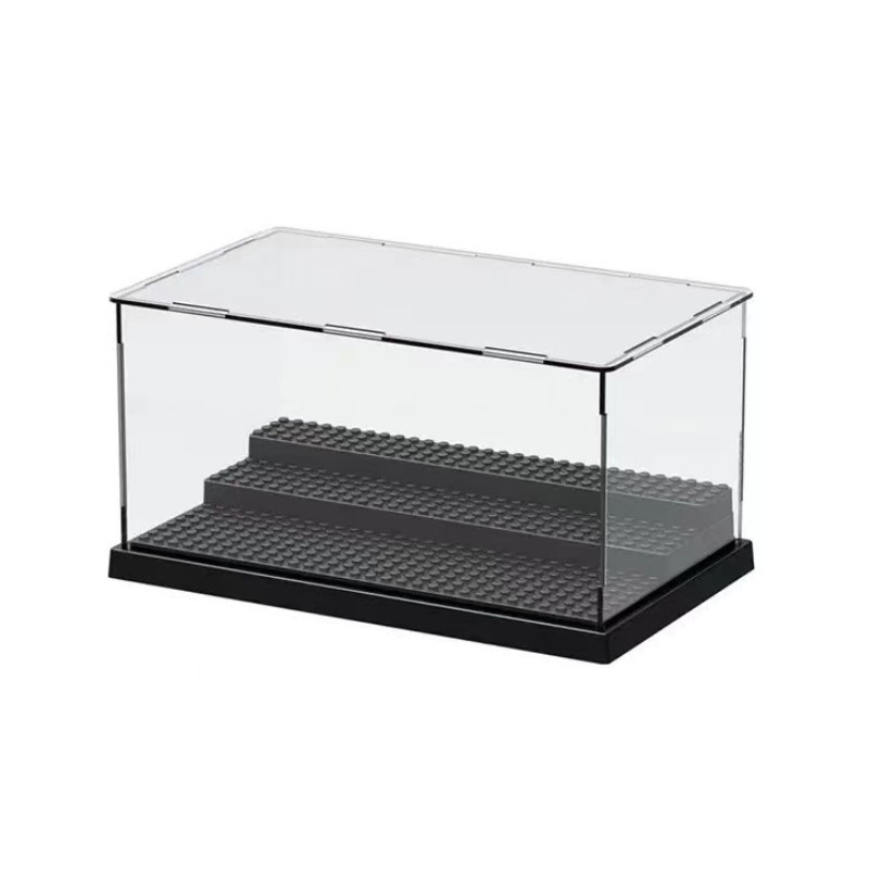 Abnehmbare Acryl-Figur-Displaybox, transparenter Stufen-Displayständer