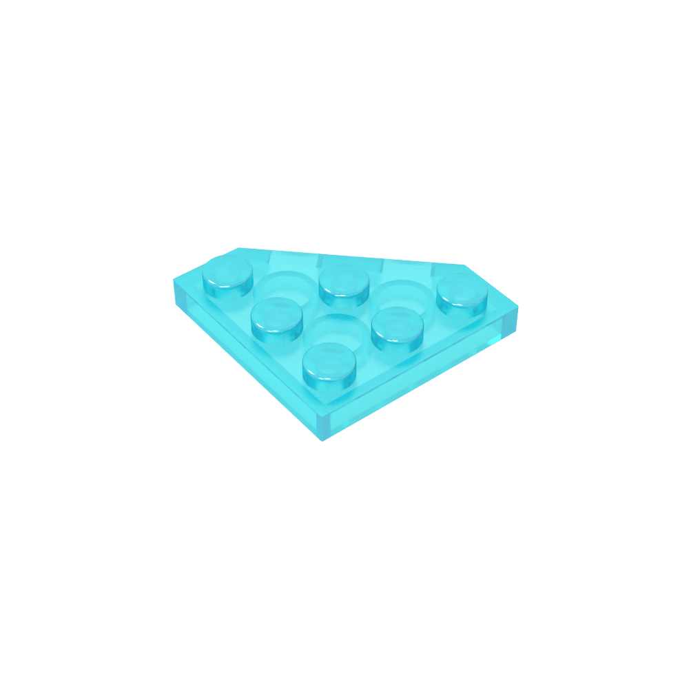 Keilplatte 3 x 3 Ecke abgeschnitten-MyGobricks