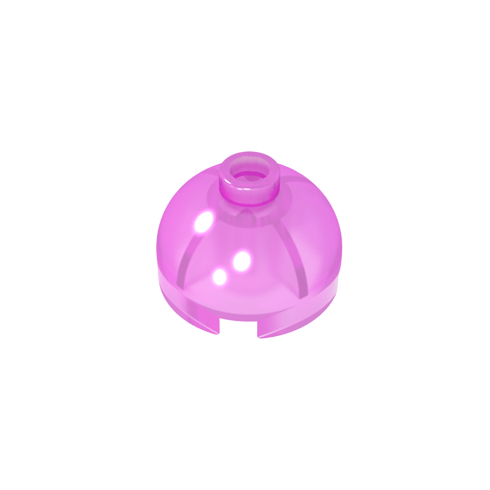 Runder Ziegelstein 2 x 2, Kuppeldach – Blockierter offener Bolzen ohne Achshalter unten – MyGobricks