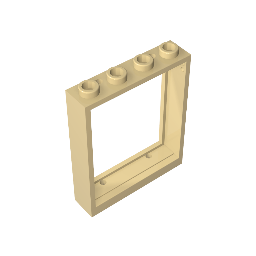 Türrahmen 1 x 4 x 4 (Aufzug) - MyGobricks