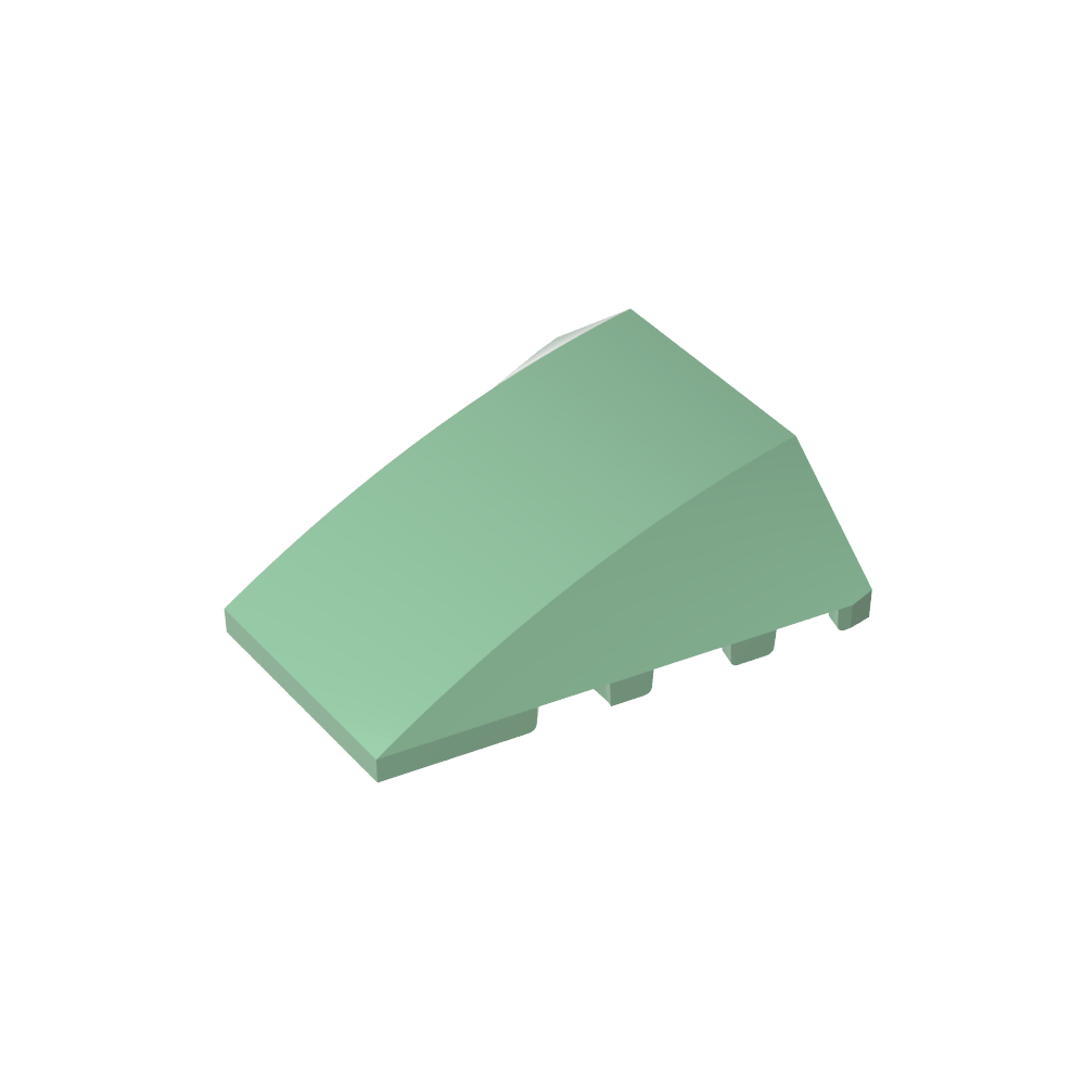 Keil gebogen 4 x 4 ohne obere Noppen - MyGobricks