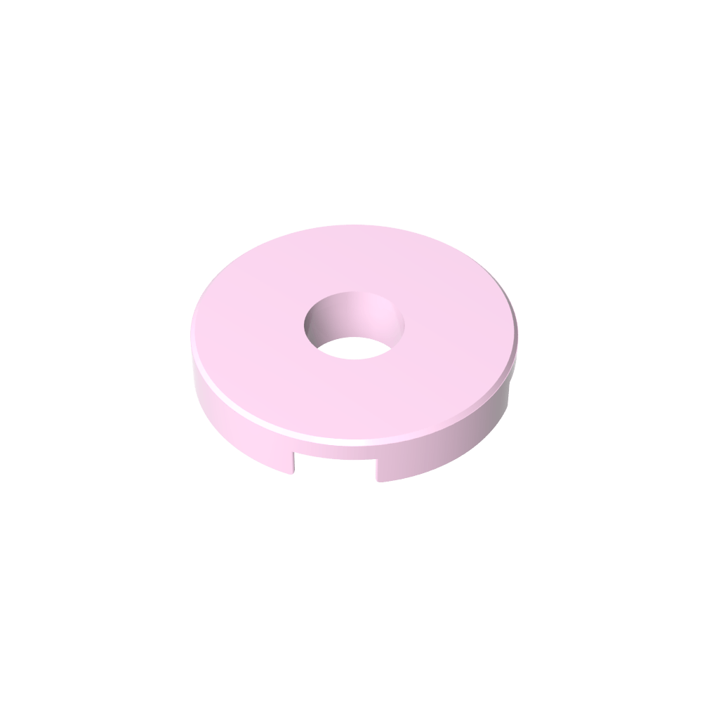 Fliese rund 2 x 2 mit Loch - MyGobricks