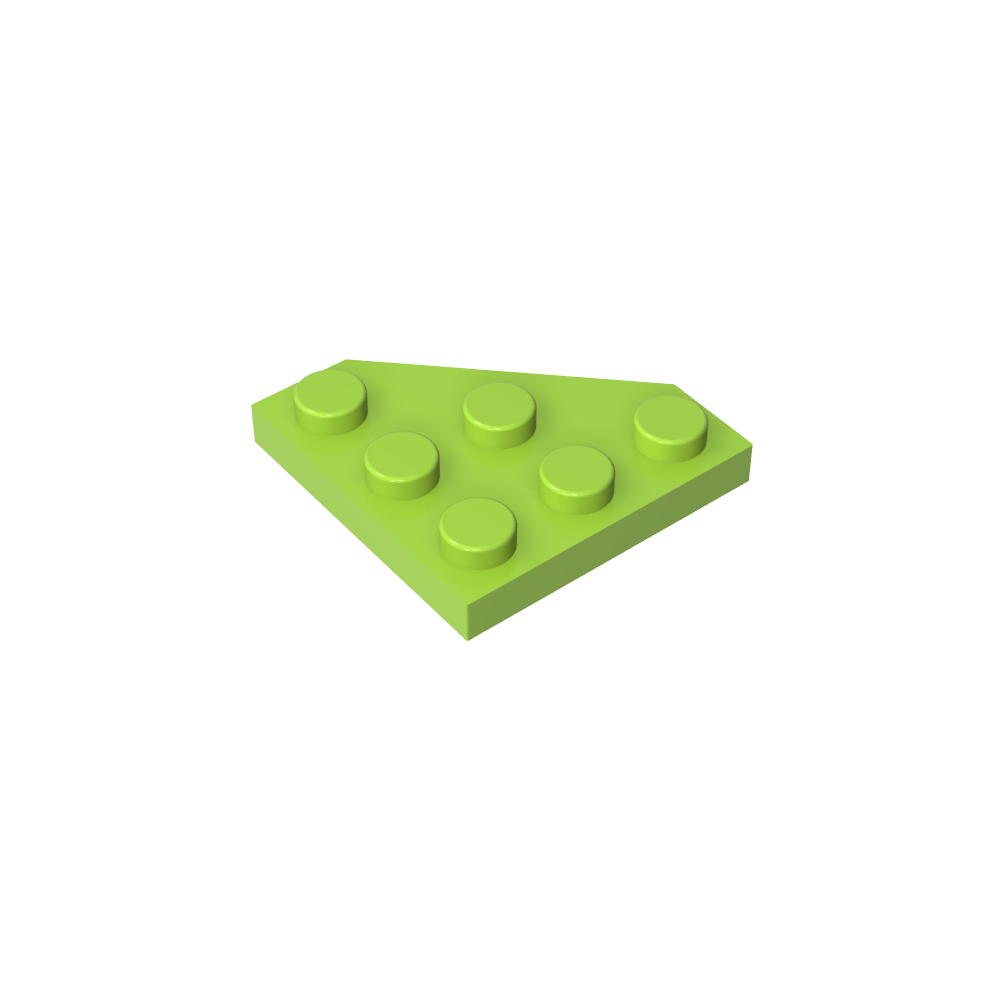 Keilplatte 3 x 3 Ecke abgeschnitten-MyGobricks