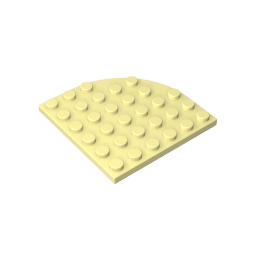 Platte runde Ecke 6 x 6