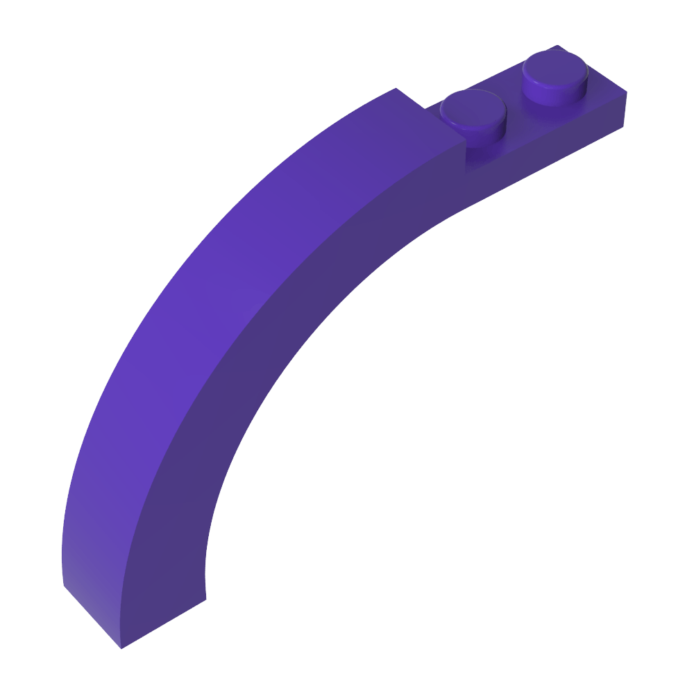 Ziegelbogen 1 x 6 x 3 1/3 Gebogene Oberseite-MyGobricks