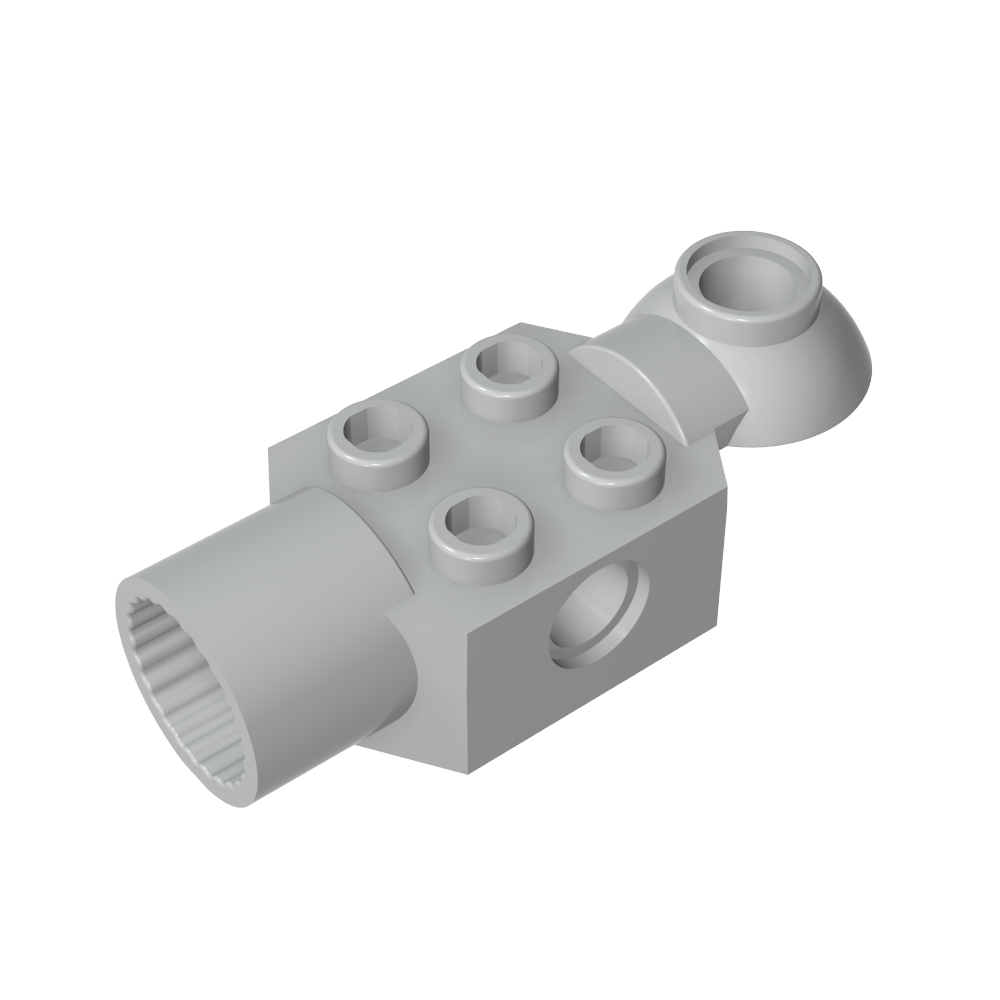 Technic Stein Spezial 2 x 2 mit Stiftloch, Drehgelenk Kugelhälfte [Horizontal Oben], Drehgelenk Sockel-MyGobricks