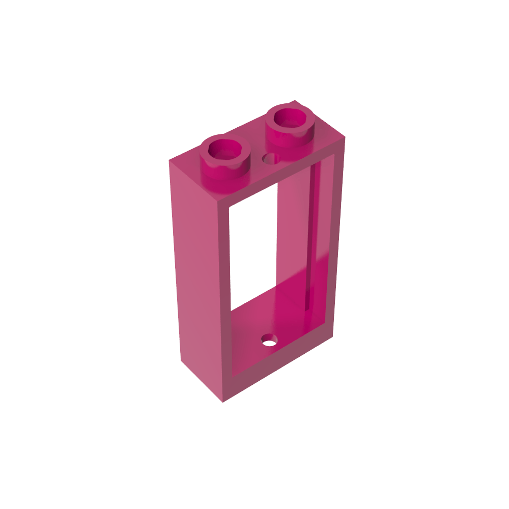 Fenster 1 x 2 x 3 Flache Vorderseite-MyGobricks