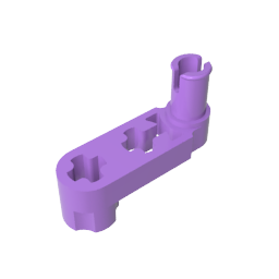 Technic Balken 3 x 0,5 Liftarm mit Nabe und Stift / Kurbel - MyGobricks