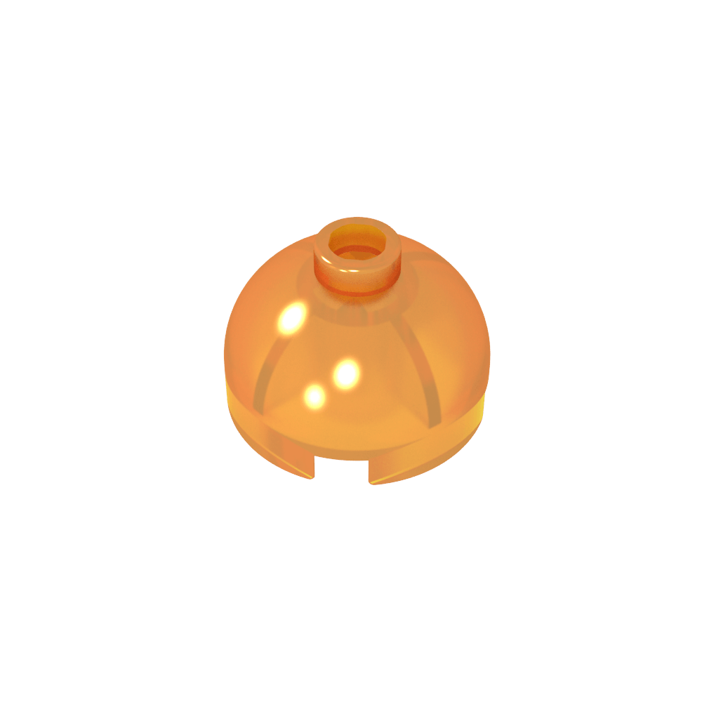 Runder Ziegelstein 2 x 2, Kuppeldach – Blockierter offener Bolzen ohne Achshalter unten – MyGobricks