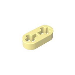 1x2 Arm mit Wellenloch (dünn)