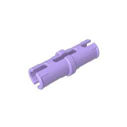 Technic-Stift mit Reibungsrippen in Längsrichtung ohne Mittelschlitze