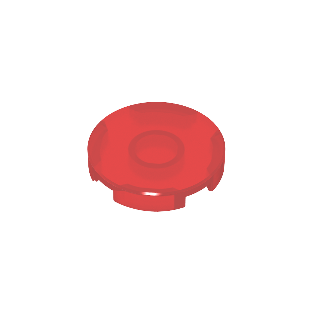 Runde Fliese 2 x 2 mit Bolzenhalter unten - MyGobricks