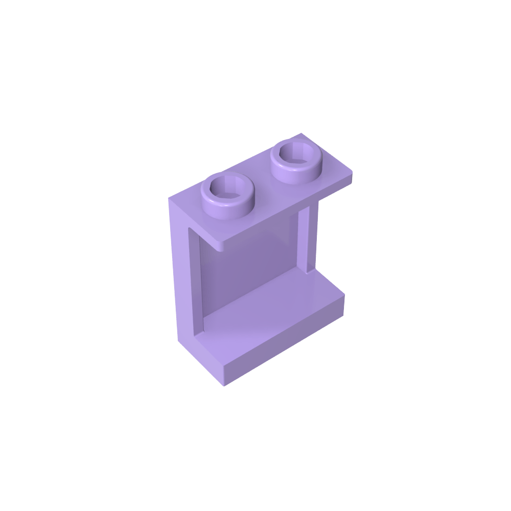 Platte 1 x 2 x 2 [Seitenstützen / Hohlbolzen]