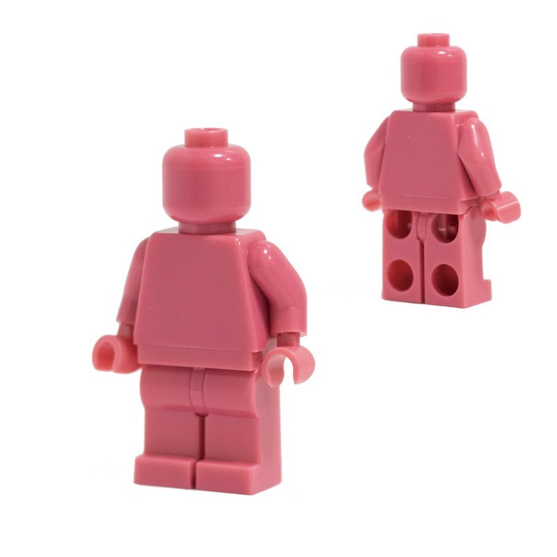 Minifiguren aus einfarbigen Bausteinen, kompatibel mit universellen, kleinteiligen, einfarbigen Bausteinen, Trendy Moc (Multi-Creation) Baustein-Wandbasis-Zubehör.
