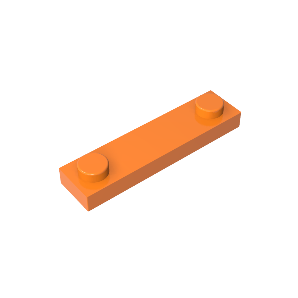 Platte Spezial 1 x 4 mit 2 Noppen-MyGobricks