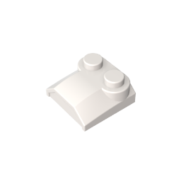 2x2x2/3 gebogener Schrägstein mit zwei Noppen