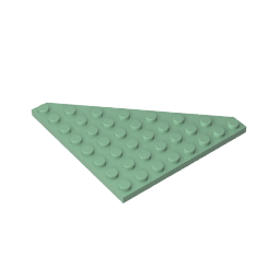 Keilplatte 8 x 8 Ecke abgeschnitten
