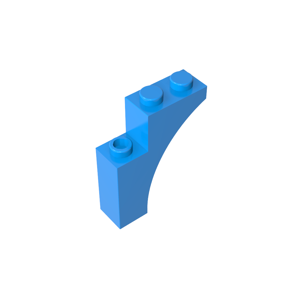 Ziegelbogen 1 x 3 x 3 [Gothic]-MyGobricks