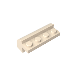 Gebogener Ziegelstein 2 x 4 x 1 1/3 mit gebogener Oberseite - MyGobricks