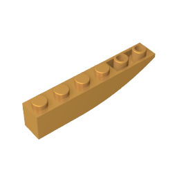 Stein gebogen 6 x 1 invertiert - MyGobricks
