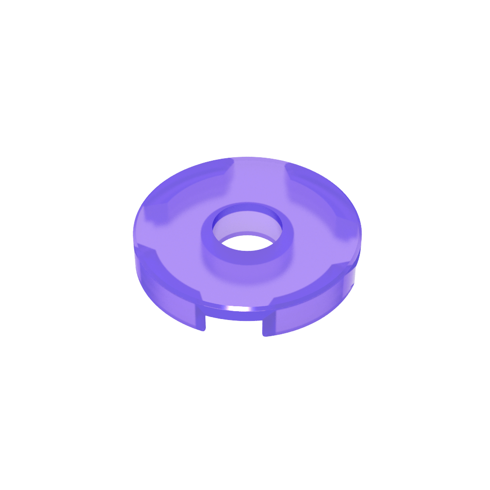 Fliese rund 2 x 2 mit Loch - MyGobricks