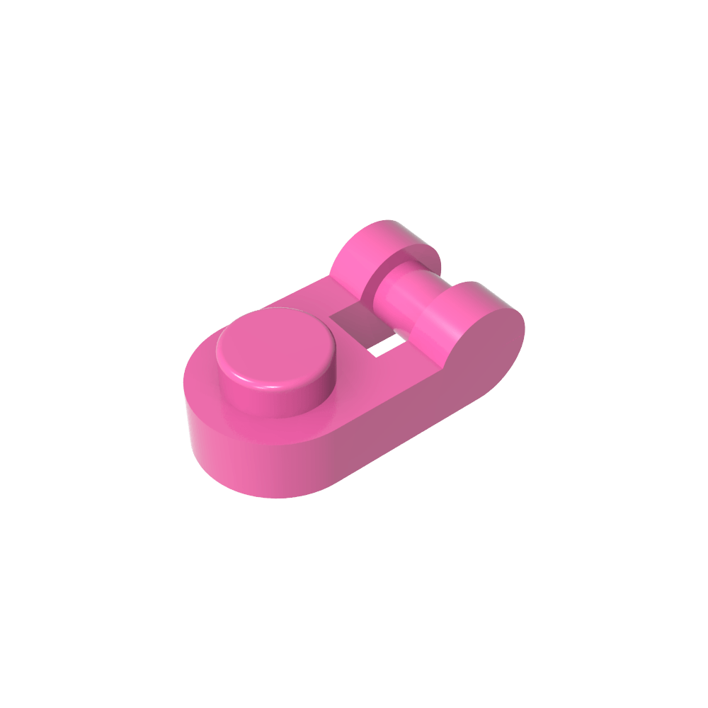 Platte Spezial 1 x 1 abgerundet mit Griff-MyGobricks