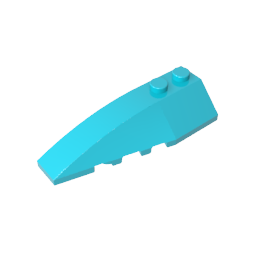 Keil gebogen 6 x 2 links-MyGobricks