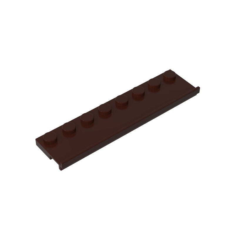 1x8 einseitige Türschiene mit Gleitnut