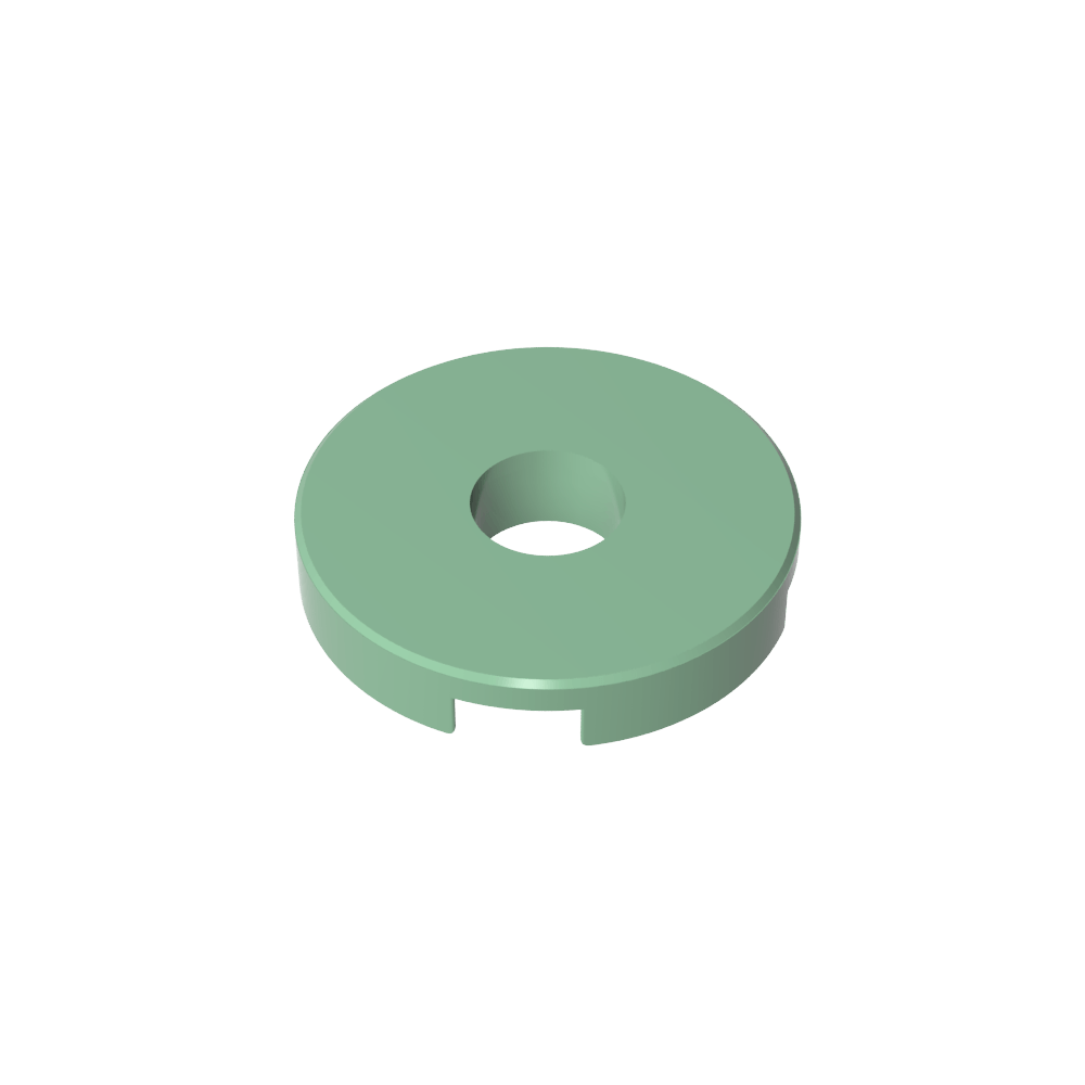 Fliese rund 2 x 2 mit Loch - MyGobricks