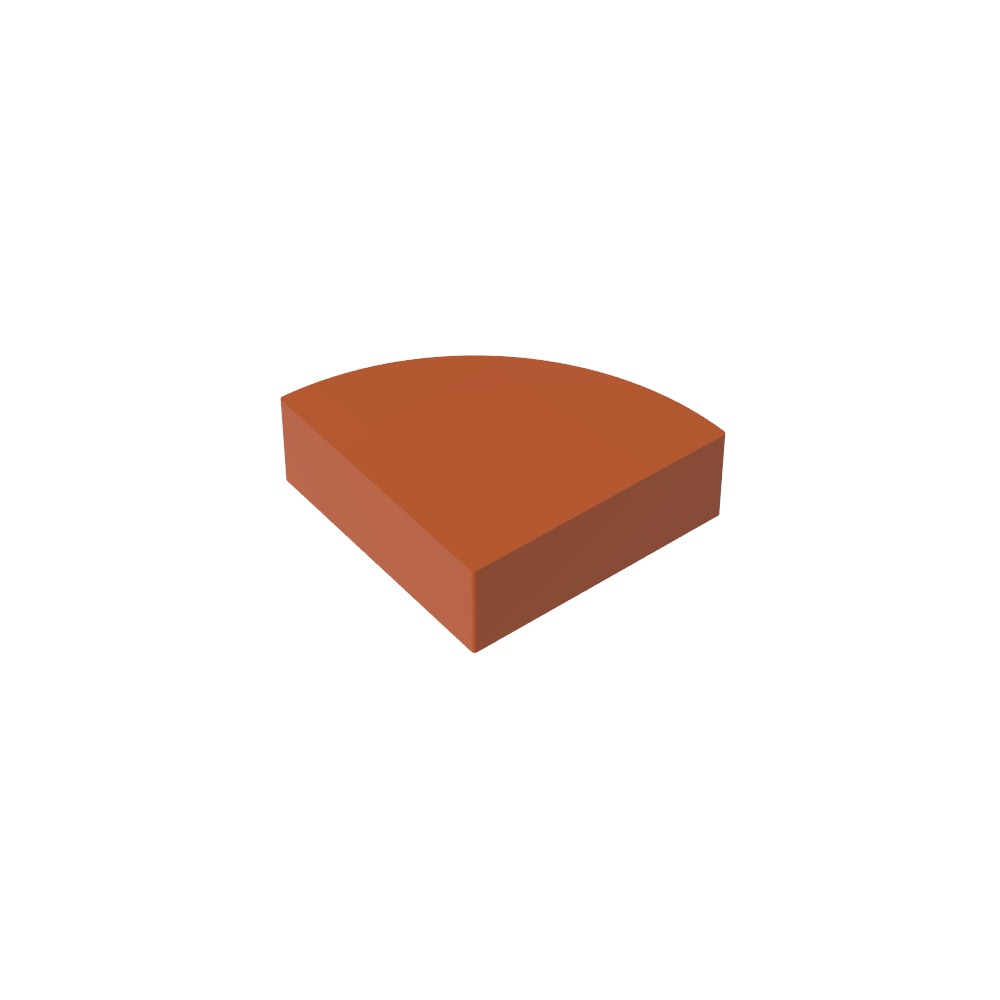 Fliese rund 1 x 1 Viertel