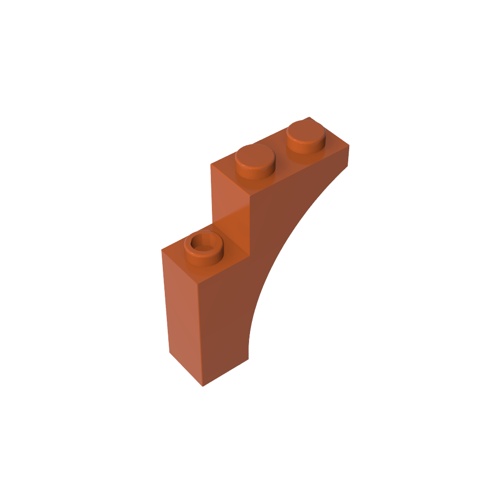 Ziegelbogen 1 x 3 x 3 [Gothic]-MyGobricks