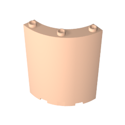 Panel 4 x 4 x 6 Viertelzylinder-MyGobricks