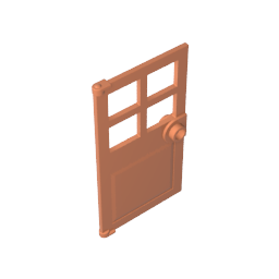 Tür 1 x 4 x 6 mit 4 Scheiben und Bolzengriff - MyGobricks