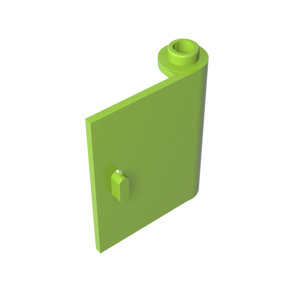 Tür 1 x 3 x 3 rechts - offen zwischen oberem und unterem Scharnier - MyGobricks