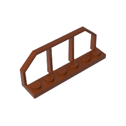 Platte Spezial 1 x 6 mit Zugwaggon-Endzaun-MyGobricks