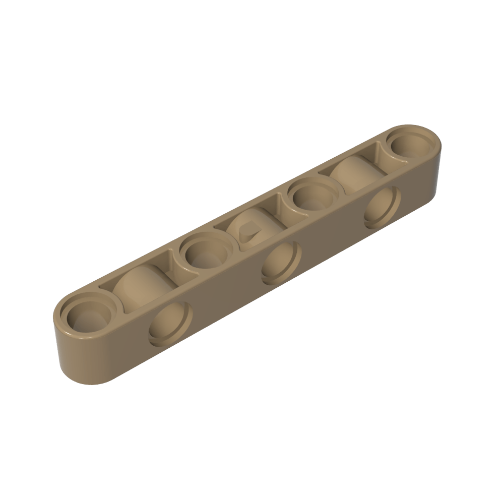 Technic Balken 1 x 7 Dick mit abwechselnden Löchern-MyGobricks