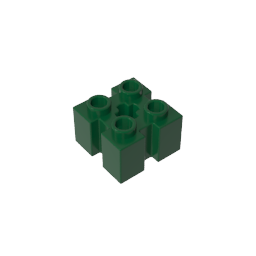 Stein Spezial 2 x 2 mit Rillen und Achsloch - MyGobricks