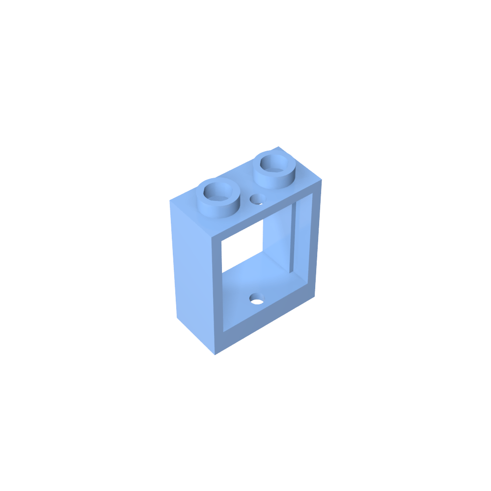 Fenster 1 x 2 x 2 Flache Vorderseite-MyGobricks