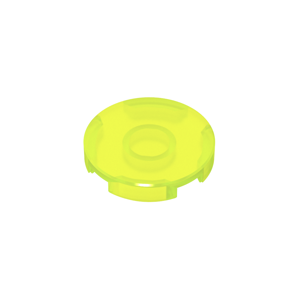 Runde Fliese 2 x 2 mit Bolzenhalter unten - MyGobricks