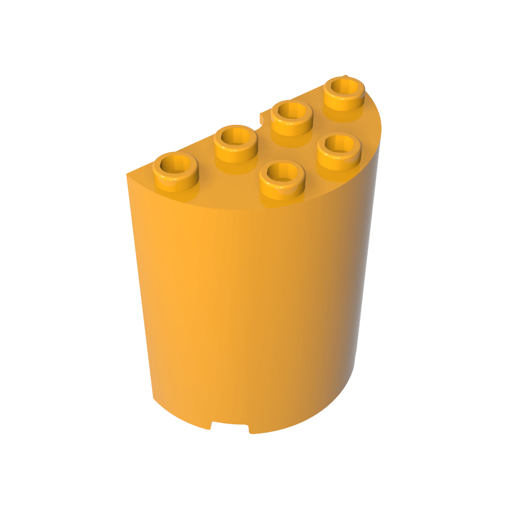 Zylinderhälfte 2 x 4 x 4-MyGobricks