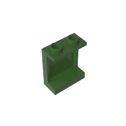 Platte 1 x 2 x 2 [Seitenstützen / Hohlbolzen]