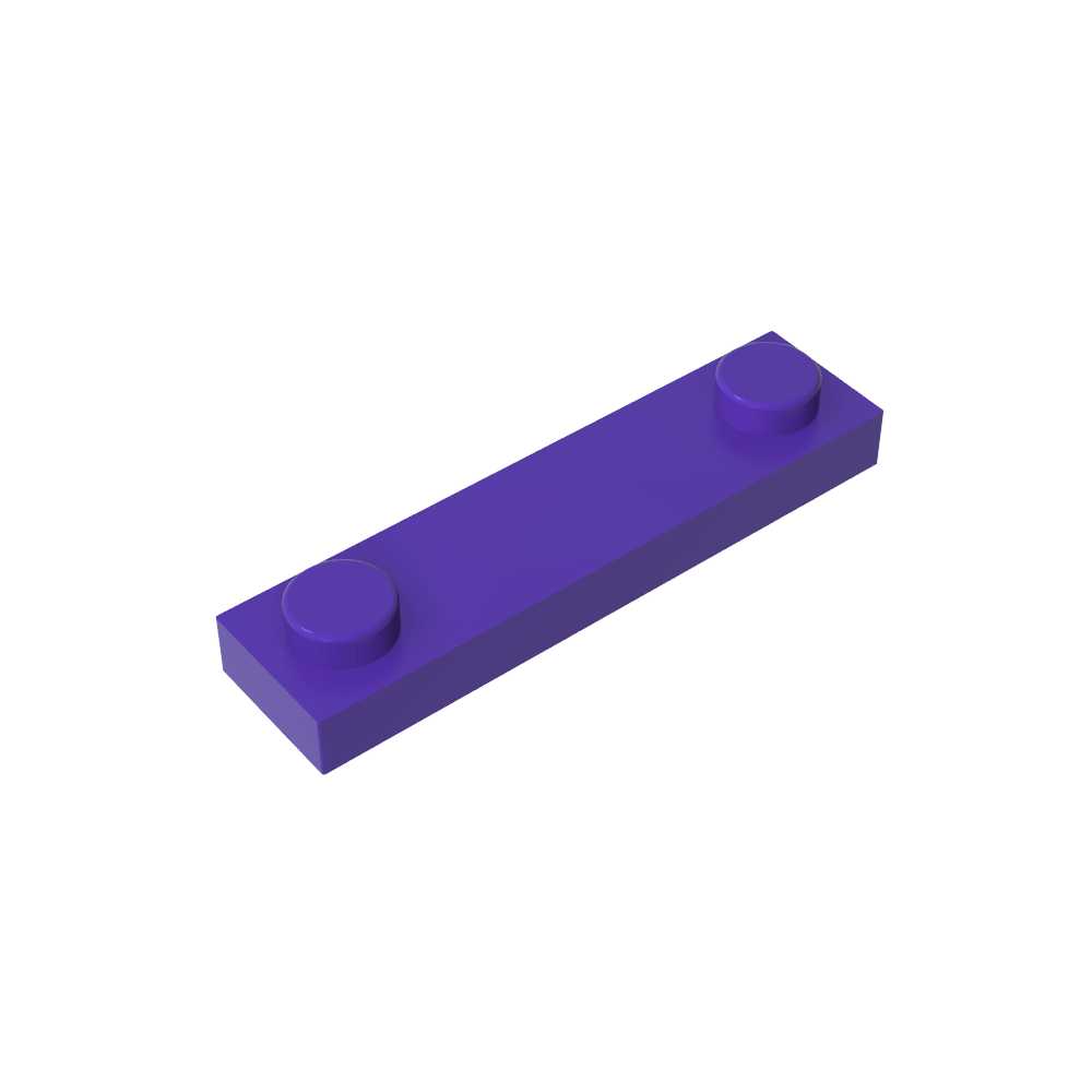 Platte Spezial 1 x 4 mit 2 Noppen-MyGobricks