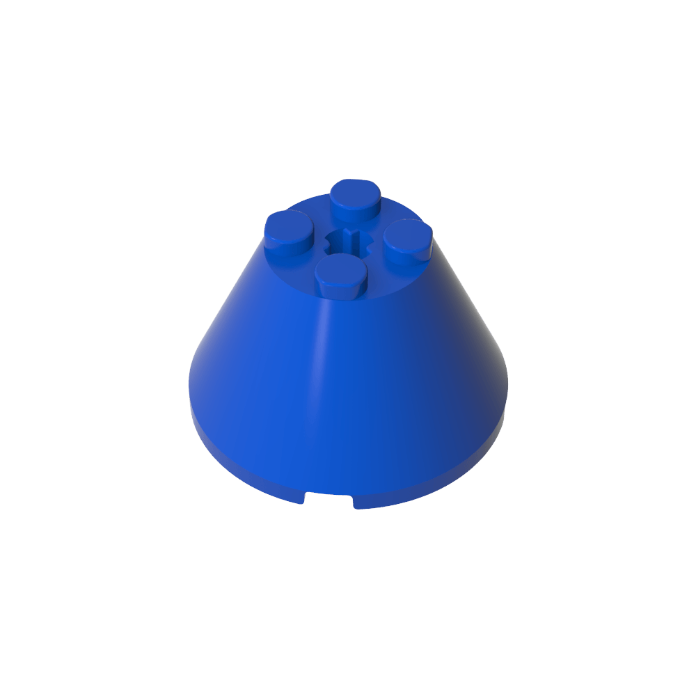 Kegel 4 x 4 x 2 mit Achsloch [einfach]-MyGobricks