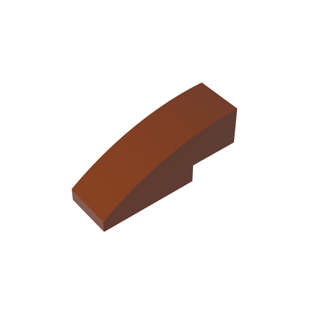 Schrägstein gebogen 3 x 1 ohne Noppen - MyGobricks