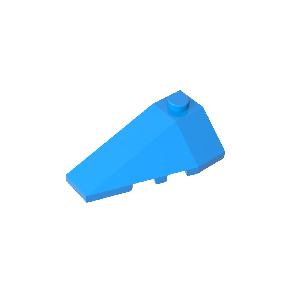 Keil schräg 4 x 2 dreifach links-MyGobricks