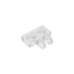 Scharnierplatte 1 x 2 Verriegelung mit 2 Fingern an der Seite, 9 Zähne