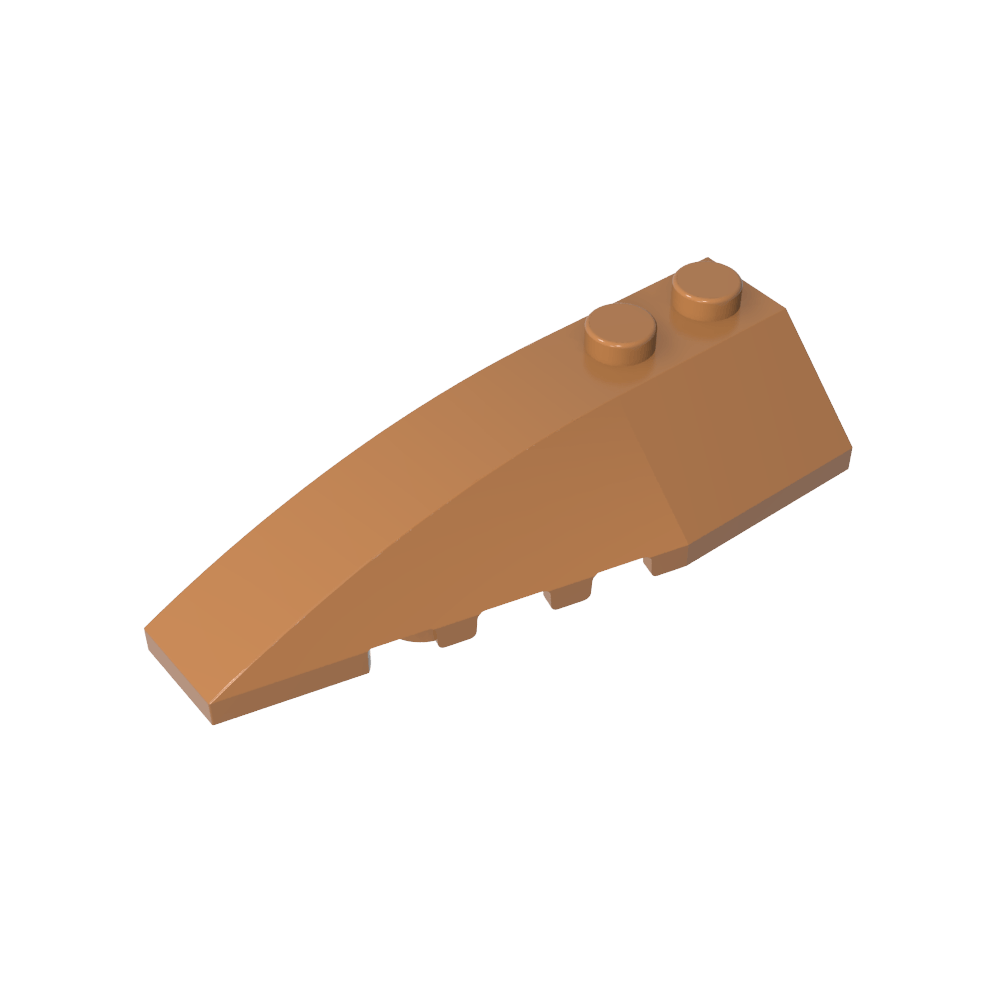 Keil gebogen 6 x 2 links-MyGobricks