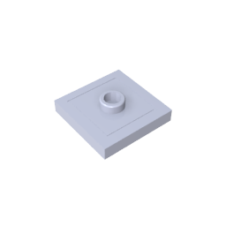 Platte Spezial 2 x 2 mit Nut und Mittelbolzen (Jumper)