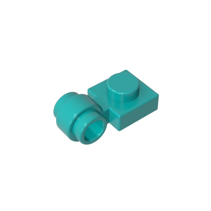 1x2 Einseitig perforierte Scharnierplatte