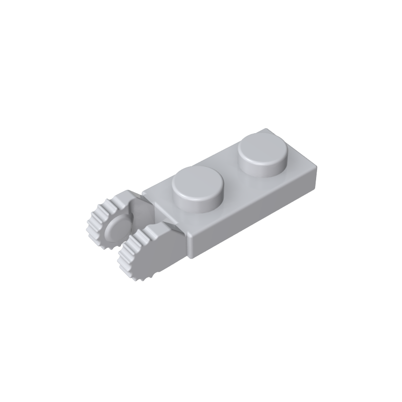 1x2 Klappplatte Einseitig (mit Zähnen)